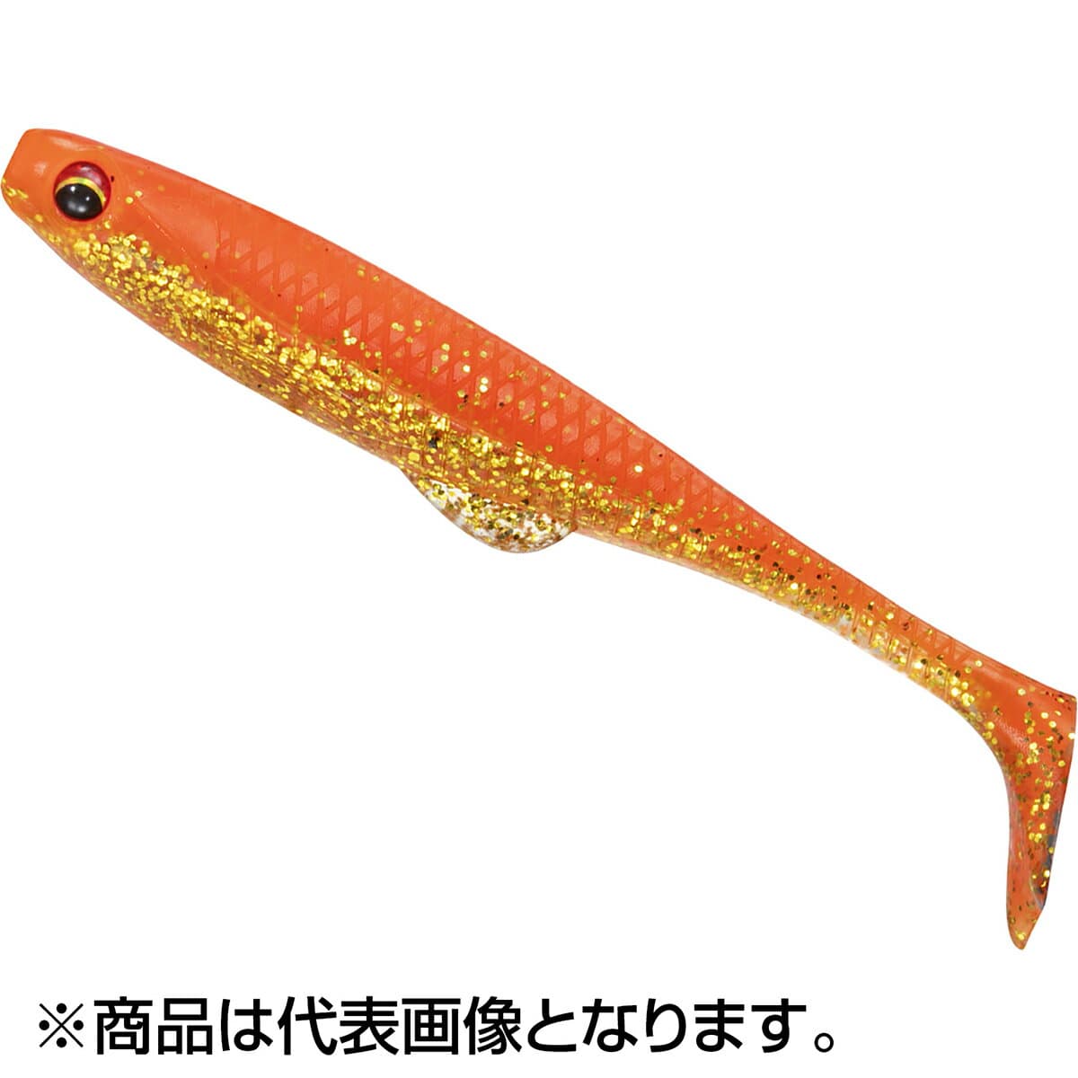 Daiwa Flat Junkie Duckfin Shad 3.5 inch Orange Gold