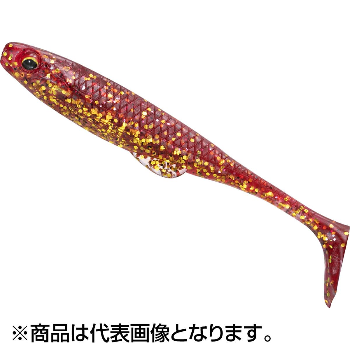 Daiwa Worm FJ Duckfin Shad 4.2inch Flounder Burning