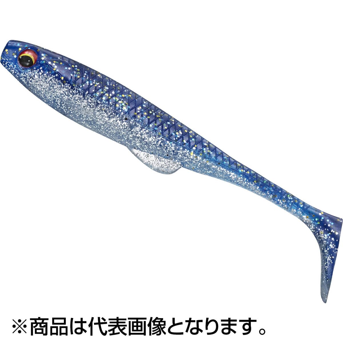 Daiwa Flat Junkie Duckfin Shad 4.2 inch Gold Glitter Raw Sardine
