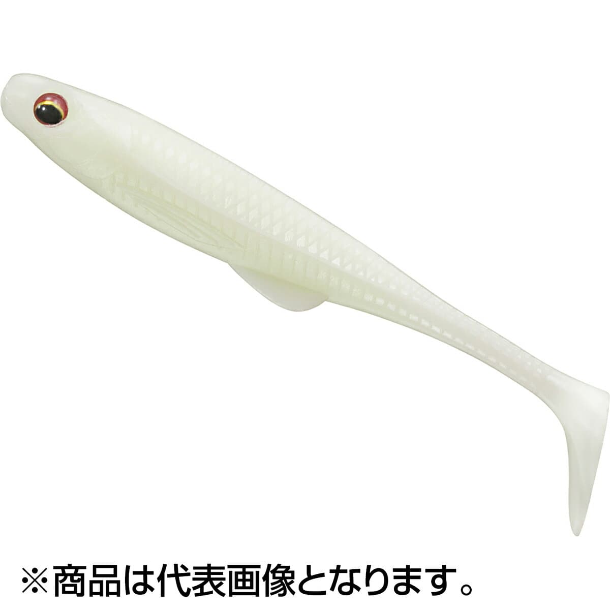 Daiwa Worm FJ Duckfin Shad 4.2inch Glow White