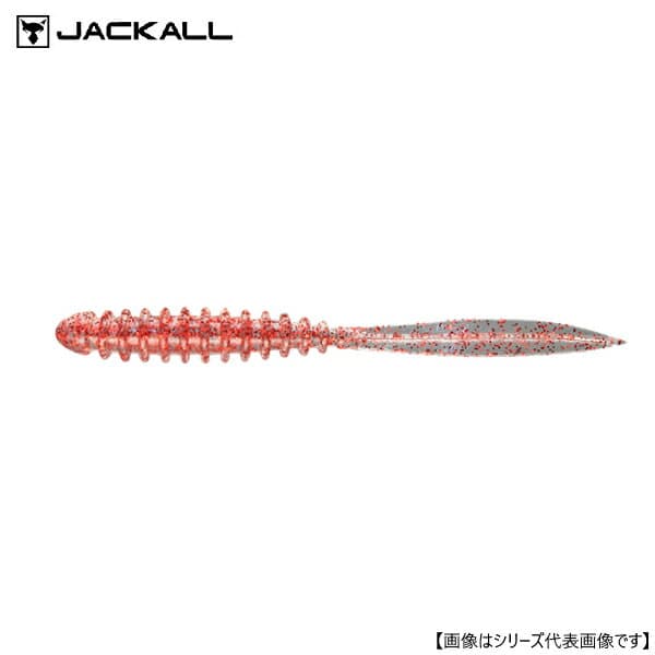 Jackall Pekering 2.5 Clear Red Flake