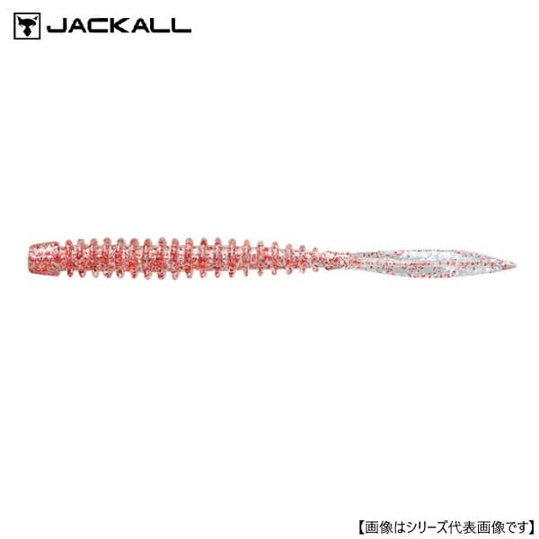 Jackall Pekerring 3.0" Clear Red Flake