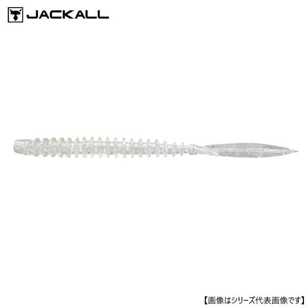 Jackall Worm Peke Ring 3.0inch Clear Holo Flake