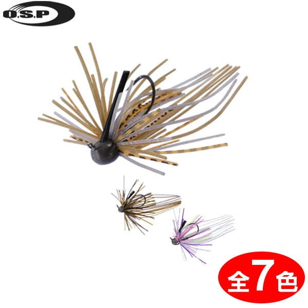 O.S.P Rubber Jig JIG ZERO FIVE Tugger 4.0g Green Pumpkin/Blue Flake