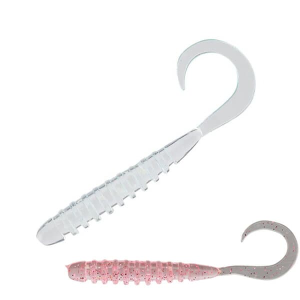 Jackall Worm Tide Curly 2.8inch Glow
