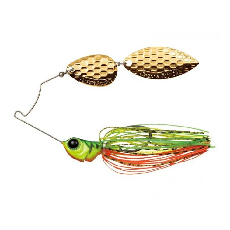 Evergreen Spinnerbait MoDO D Zone Fry 1/4oz Tandem Willow #01 Ayu (F/R: Gold)