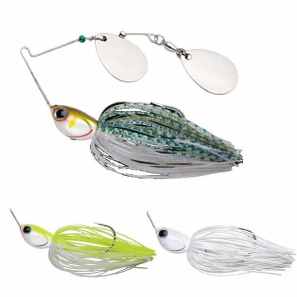 Nories Wind Range Spinnerbait 5/8oz White Chart Crystal