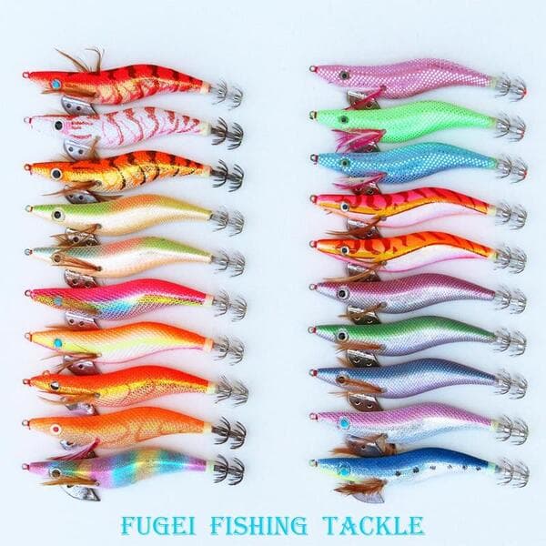 20-Piece Squid Lure Set (3.5) for Squid Fishing