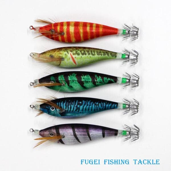 オモリ内蔵 エギ 5個 セット 全長約10.8cm/重さ約13g R20egiYDX5A エギング イカ釣り 仕掛け メール便送料無料