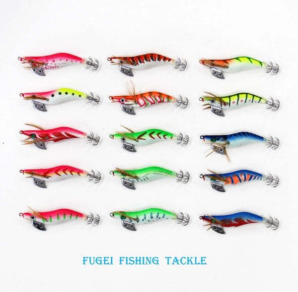 Fugei Night Glow Egi Set 2.0 (15 Pieces)