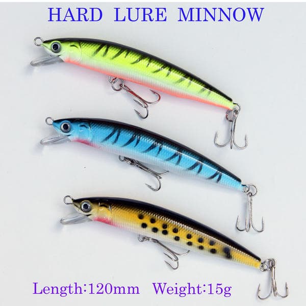 Fugei Minnow 120mm/15g 6-Piece Set R12mnH06