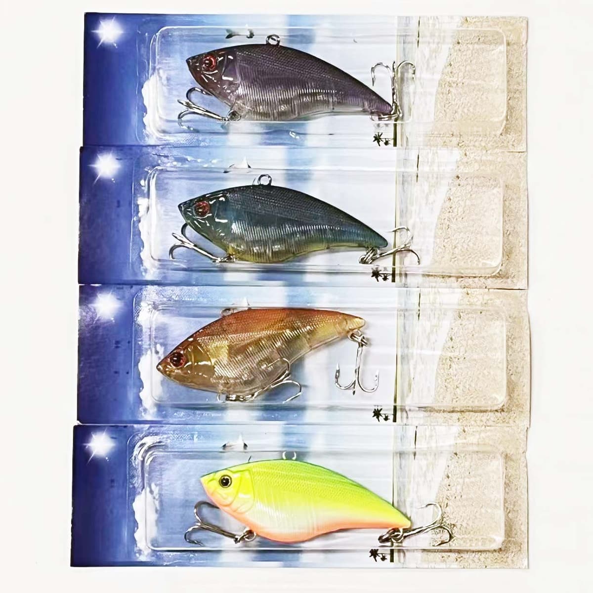 Vibration 8-Piece Set 85mm/16g with Lure
