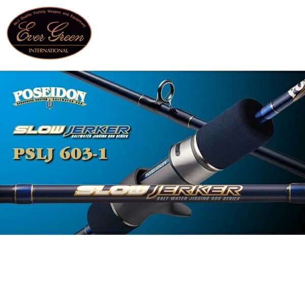 Evergreen Offshore Rod Poseidon Slow Jerker PSLJ603-5 (Baitcasting 1 Piece)