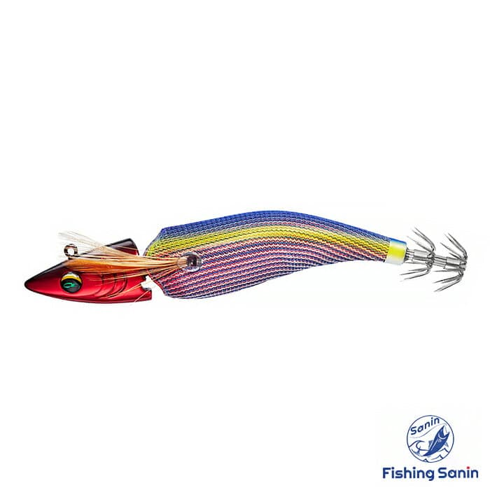 Daiwa Egi Emeraldas Boat Joint #3.5 (30g) Red - Striped Purple