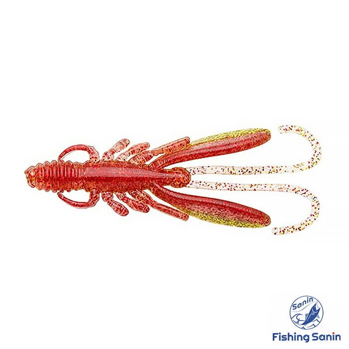 Ecogear Worm Bug Ants 3inch #323 Hokuriku Clear Holo