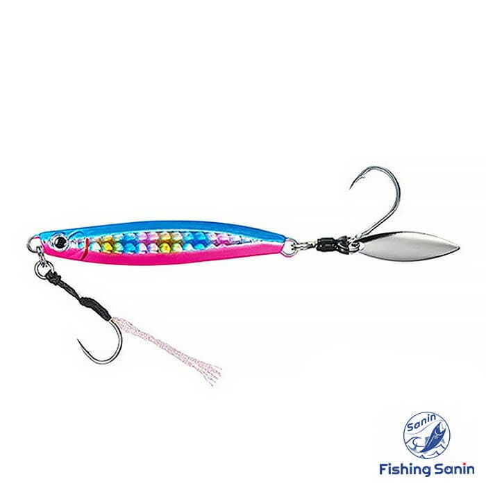 Jackson Metal Jig Metal Effect Blade 20g BPS Blue Pink Signal