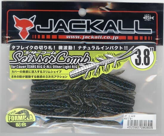 Jackall Scissor Comb 3.8 inch Ebimiso Red Flake