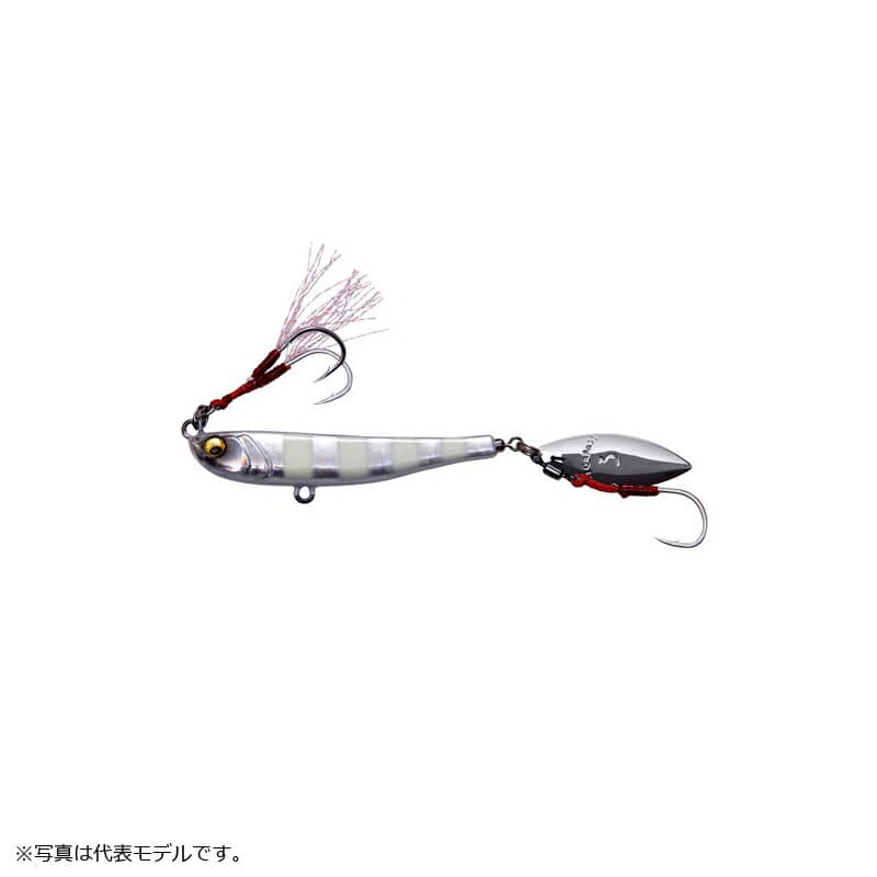 Megabass Makippa 5g Glow Zebra / Light SW Metal Jig Blade Jig