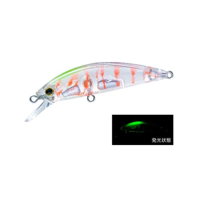 Duel Hardcore LG Heavy Minnow (S) 50mm Glow Head Okiami