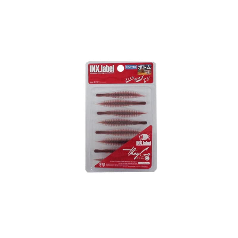 INX.label They Go L 3 inch #151 Mud Worm Cinnamon (Bottom SP / Stick Holo)