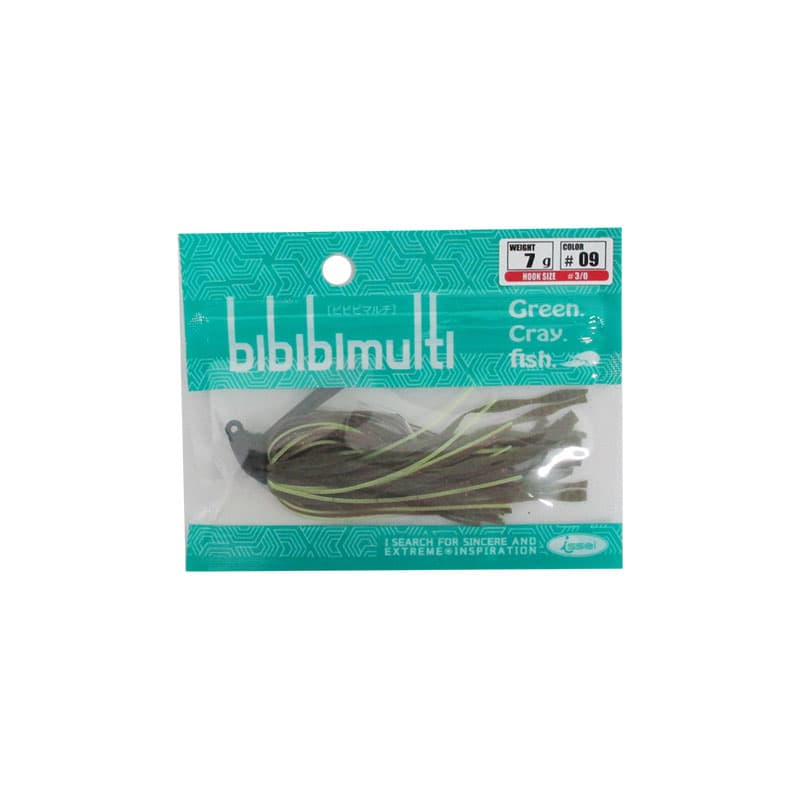 Issei Bibibi Multi 7g #3/0 #09 Green Pumpkin / Chartreuse