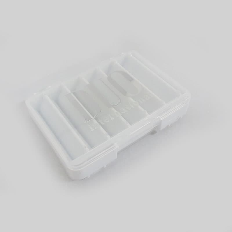 デュオ　ルアーケース リバーシブル D86 ホワイト箔