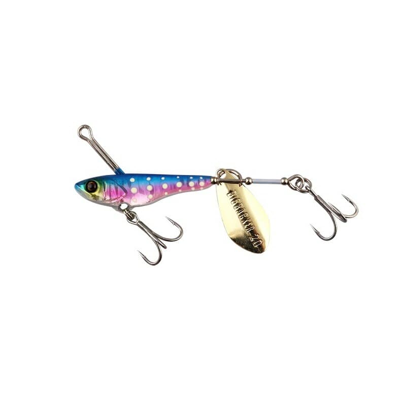 Jackall Metal Jig Big Backer Spin 20g Blue Pink/Glow Dot