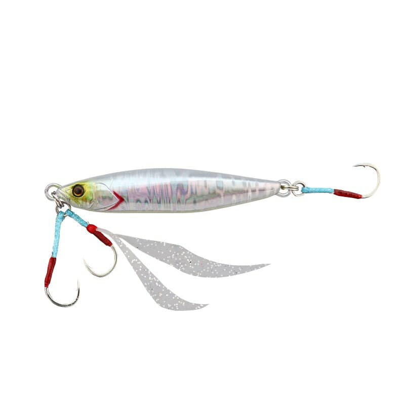 Jackall Metal Jig Flag Trap 40g White Bait Silver/Magma Wave Holo