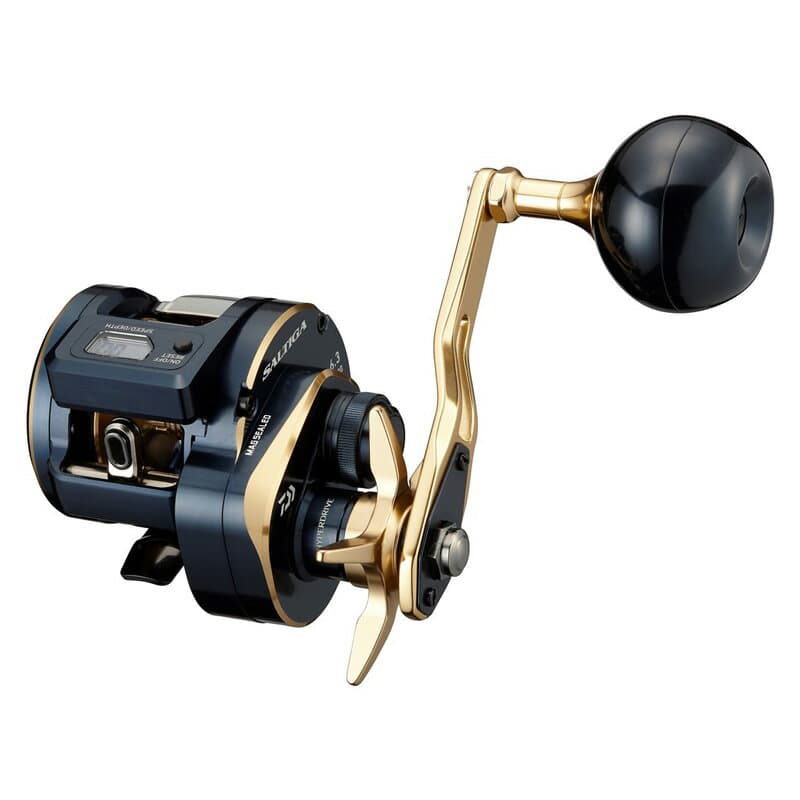 Daiwa 21 Saltiga IC 300L Baitcasting Reel - Left-Handed, Normal Gear, with Counter