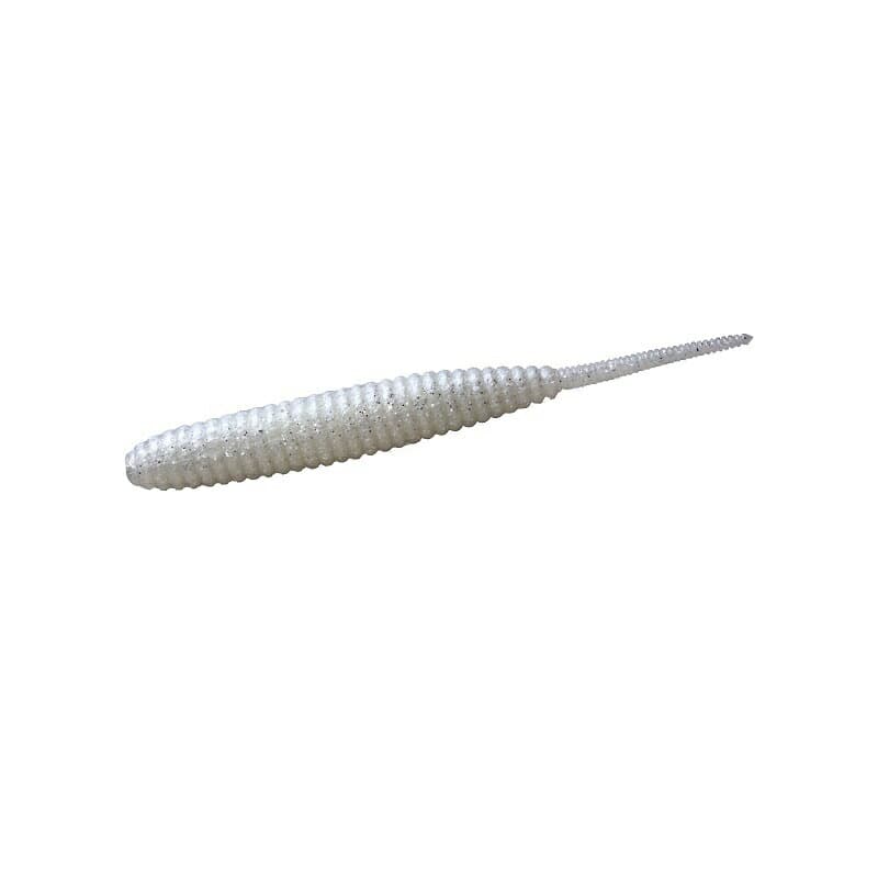 Deps Worm Death Adder 6inch #09 Pearl White/Silver Flake