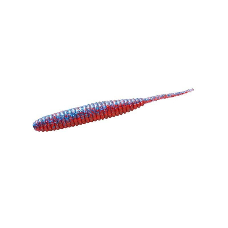 Deps Worm Death Adder 4inch #23 Blue Glitter Red G
