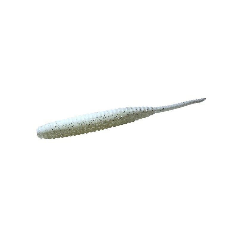 Deps Worm Death Adder 6inch #31 White/Clear/Silver Flake