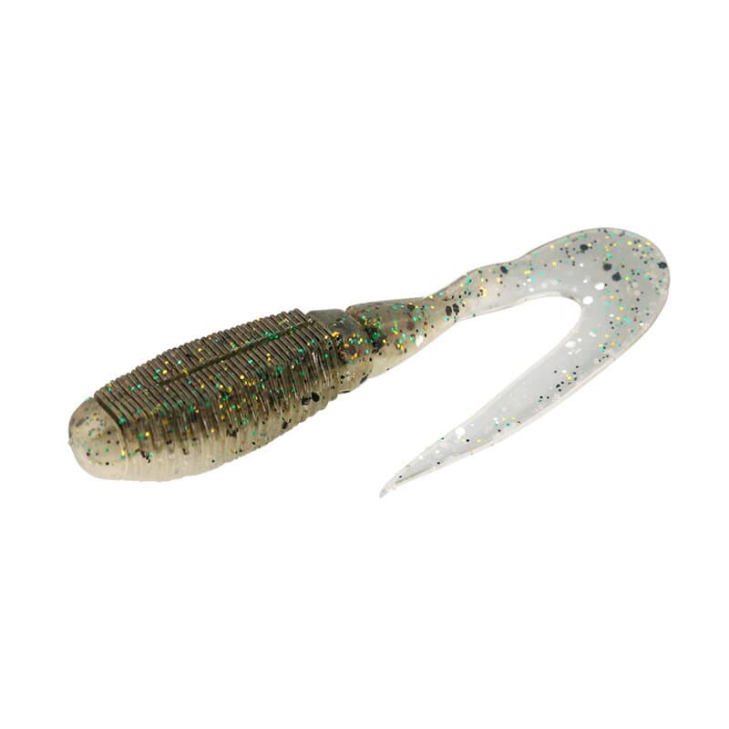 Jackall Rhythm Grub 3.0 inch Dark Thunder/Clear Silver