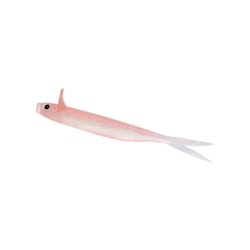 Deps Frilled Shad 4.7 inch #149 Clear Pink/Silver Flake