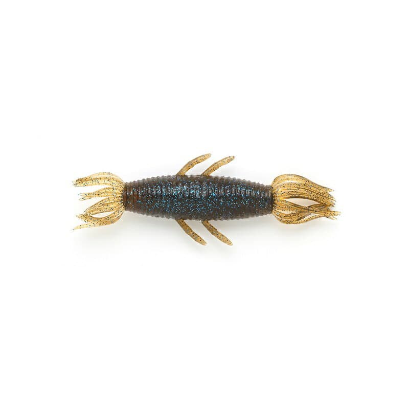 Imakatsu Worm Fula Shrimp 3inch #S-259 Crayfish Blue Flake