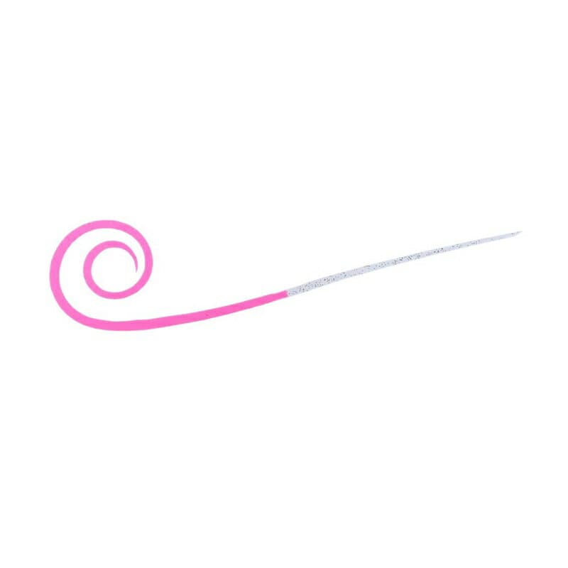 Daiwa Kohga Silicone Necktie Nakai Tune Straight Curly Slim Kohga Pink + Keimura Clear