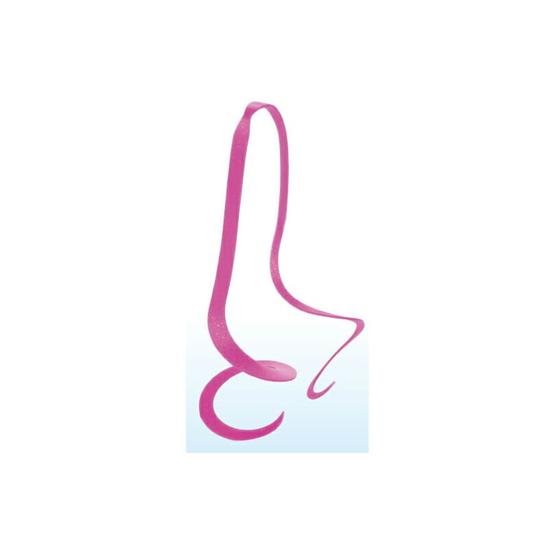Gamakatsu Ohgen Silicone Tie (Extra Thick Multi-Curly) #49 Shocking Pink Gold Flake