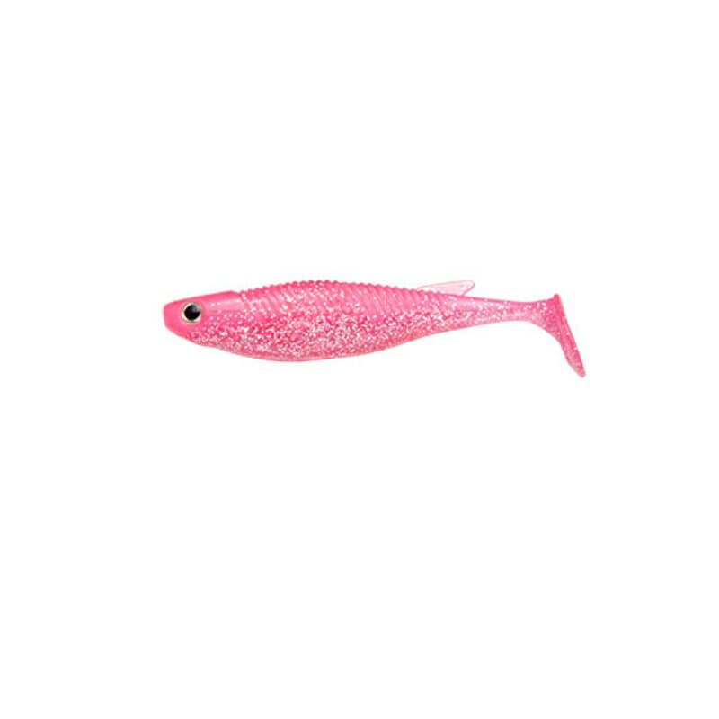 Ecogear Worm Balt 3.5inch #158 Super Hologram/Pink Glow Back (luminous)