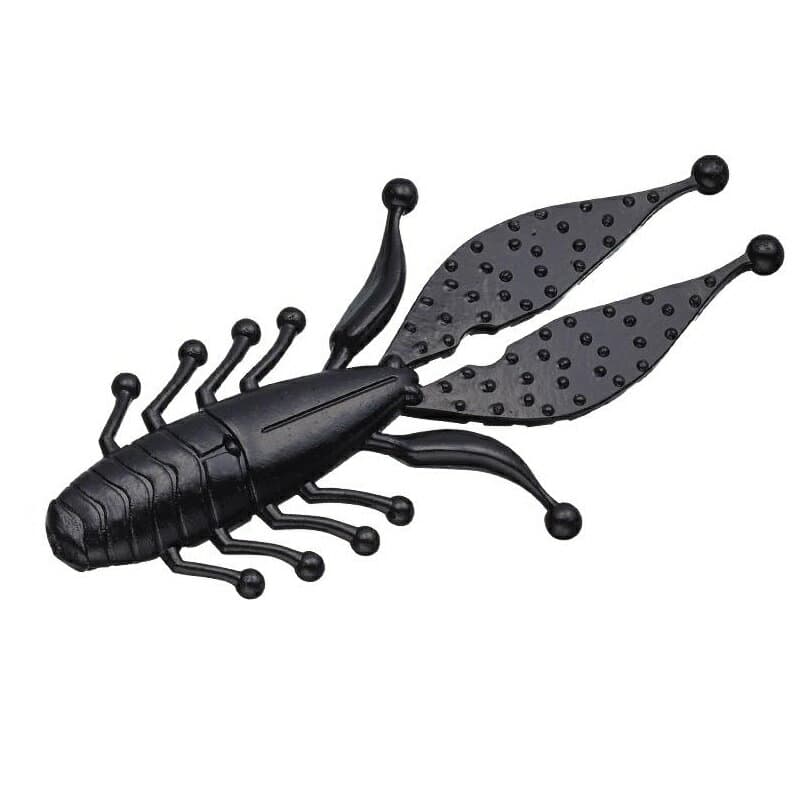 Evergreen Worm Kicker Bug 3.3inch Fat Baby #58 Solid Black