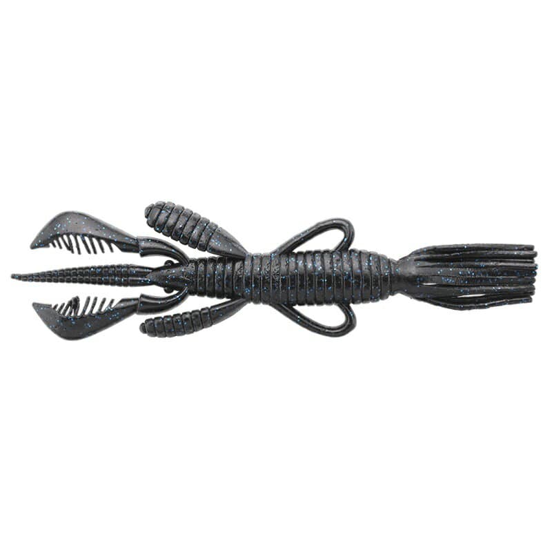 Jackall Pine Shrimp 4.5 inch AR Custom Black Blue Flake