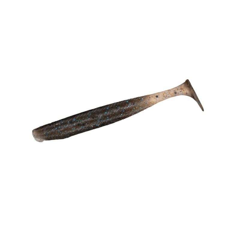 Daiwa STEEZ Stirring Shad 2.1-inch Dark Cinnamon Blue Flake