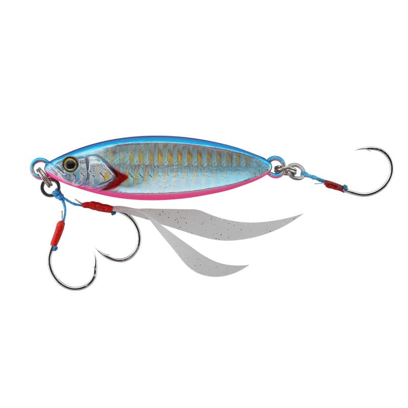 Jackall Metal Jig Flag Trap Leaf 60g Blue Pink/Border Holo