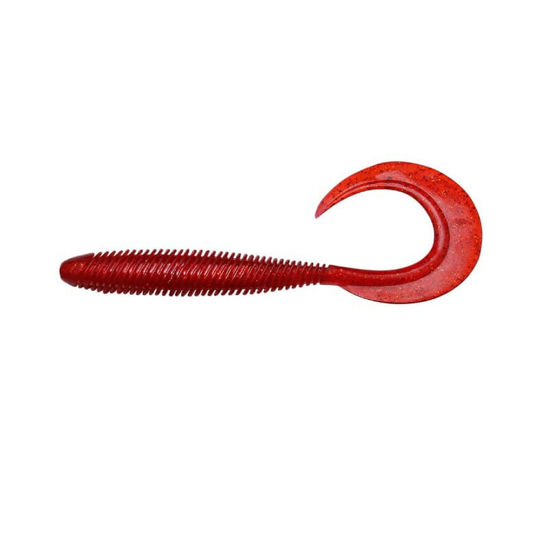 Megabass Kemuri Curly 4.5 inch #Clear Red