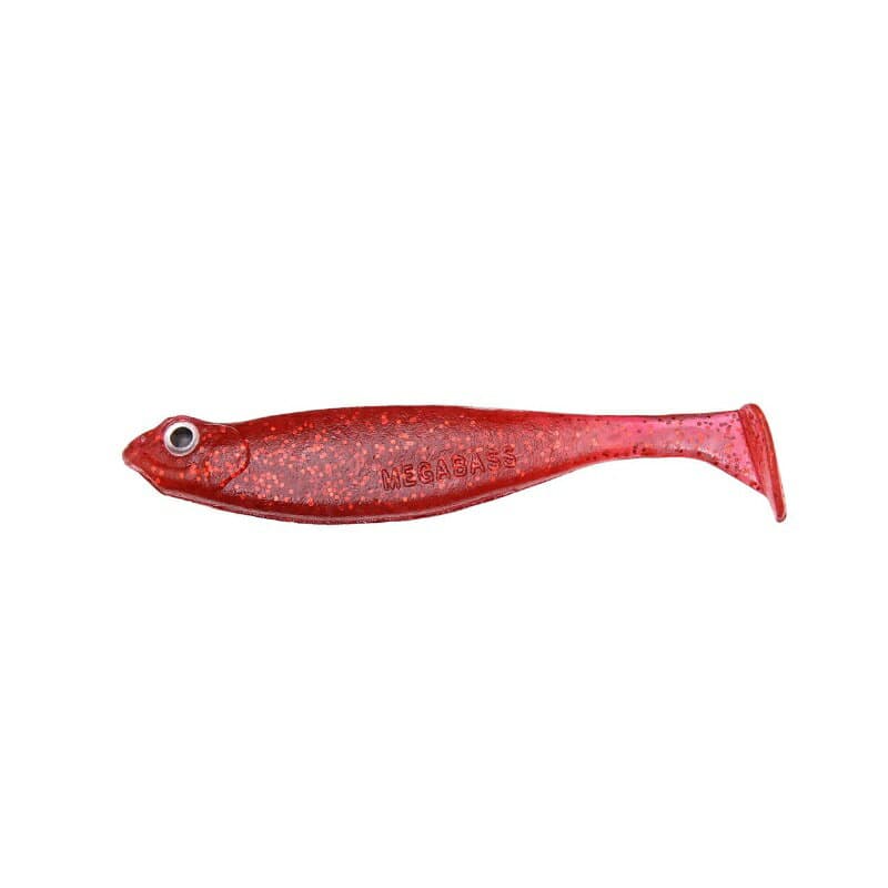 Megabass Hazedong Shad SW 4.2 inch Clear Red