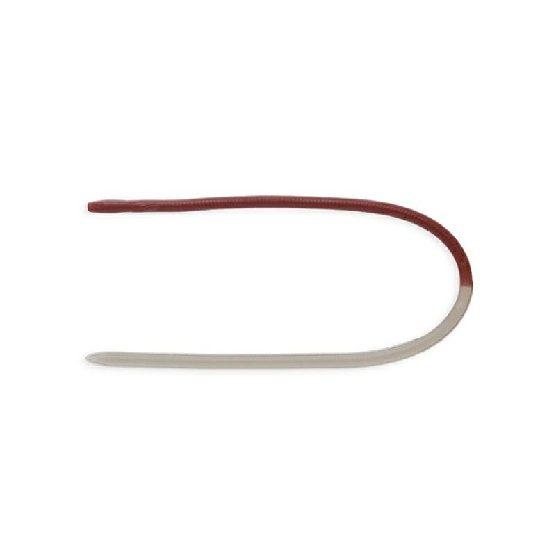 Imakatsu Skinny Eel Crawler 12 inch Side Two Tone #S-539 Imae Earthworm/Super Light Smoke