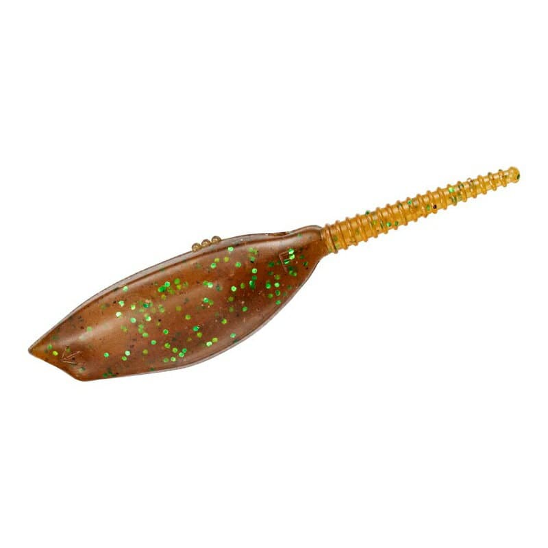 Daiwa Worm Steez Pop Cracker 3.1inch Cinnamon Green Flake
