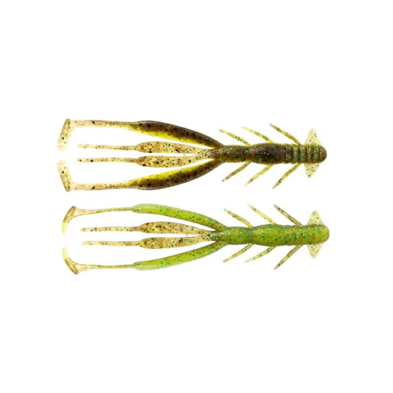 Jackall Breeker Jimmy Shrimp 3.8 inch Green Pumpkin/Chartreuse
