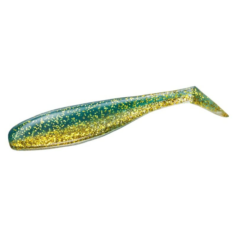 Daiwa Worm Licky Shad 3.5 Clear Moss Gold