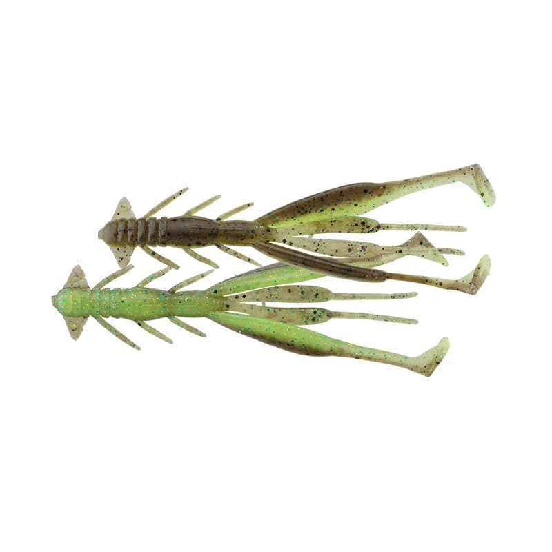 Jackall Jimmy Shrimp 3 inch Green Pumpkin/Chartreuse