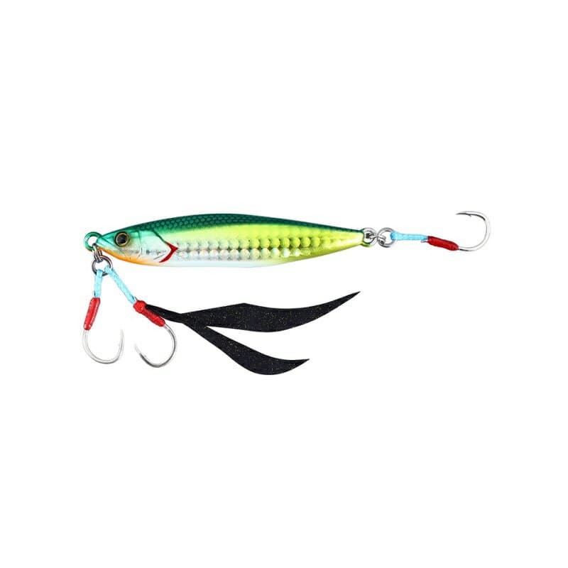 Jackall Metal Jig Flag Trap 80g Green Gold Berry Glow